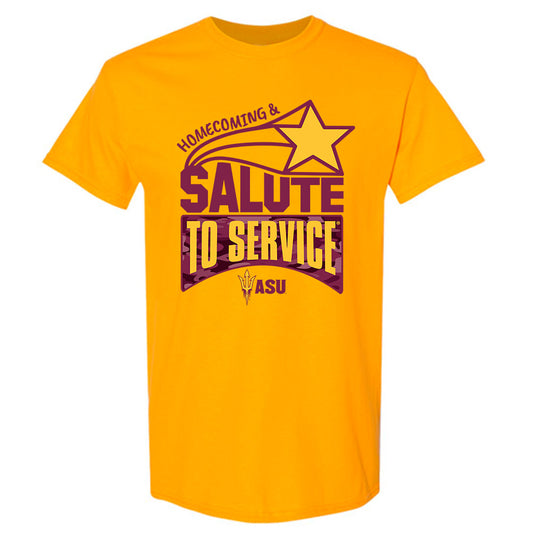 Arizona State - NCAA Football : Justin Wodtly - Homecoming and Salute to Service T-Shirt-0