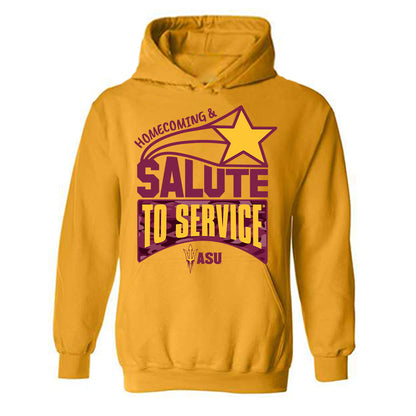 Arizona State - NCAA Football : Blazen Lono-Wong - Homecoming and Salute to Service Hooded Sweatshirt-0