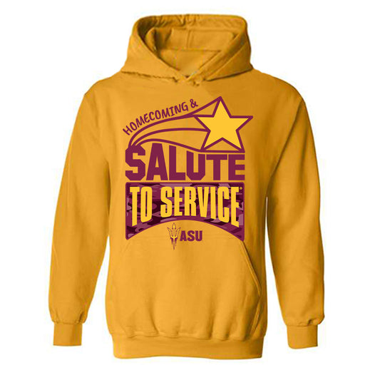 Arizona State - NCAA Football : Keyshaun Elliott - Homecoming and Salute to Service Hooded Sweatshirt-0