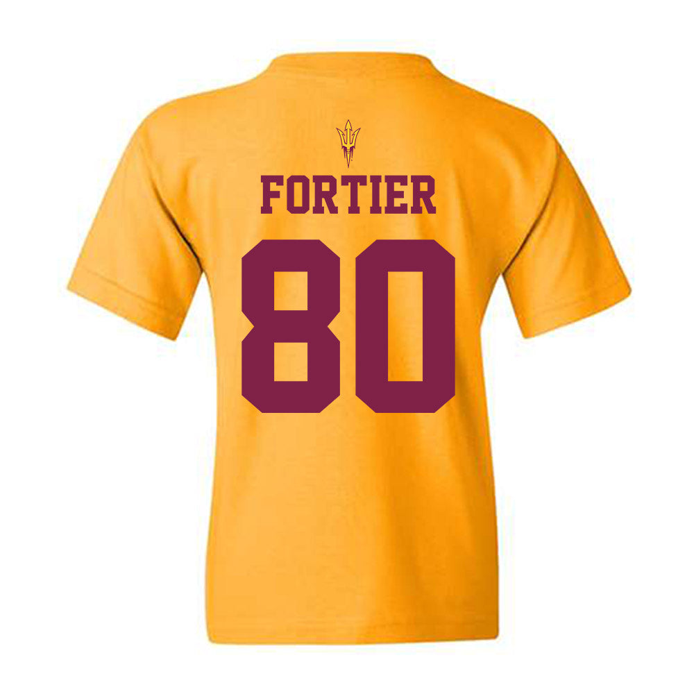 Arizona State - NCAA Football : Jayden Fortier - Senior Day Youth T-Shirt-1