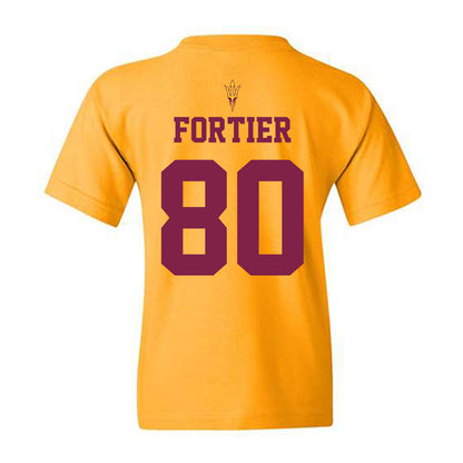 Arizona State - NCAA Football : Jayden Fortier - Senior Day Youth T-Shirt-1