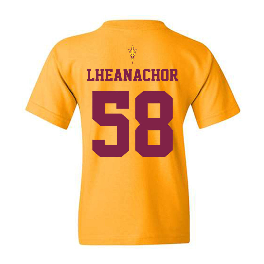 Arizona State - NCAA Football : Maxwell Lheanachor - Senior Day Youth T-Shirt-1
