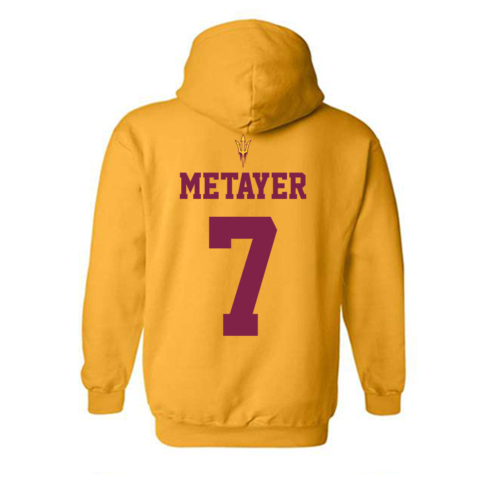 Arizona State - NCAA Football : Chamon Metayer - Senior Day Hooded Sweatshirt-1