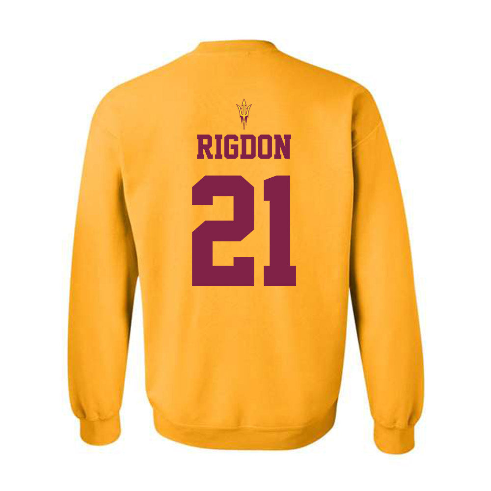 Arizona State - NCAA Football : Grayson Rigdon - Senior Day Crewneck Sweatshirt-1
