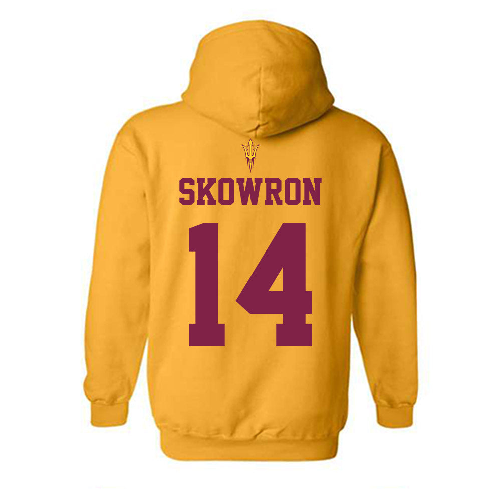 Arizona State - NCAA Football : Xavier Skowron - Senior Day Hooded Sweatshirt-1