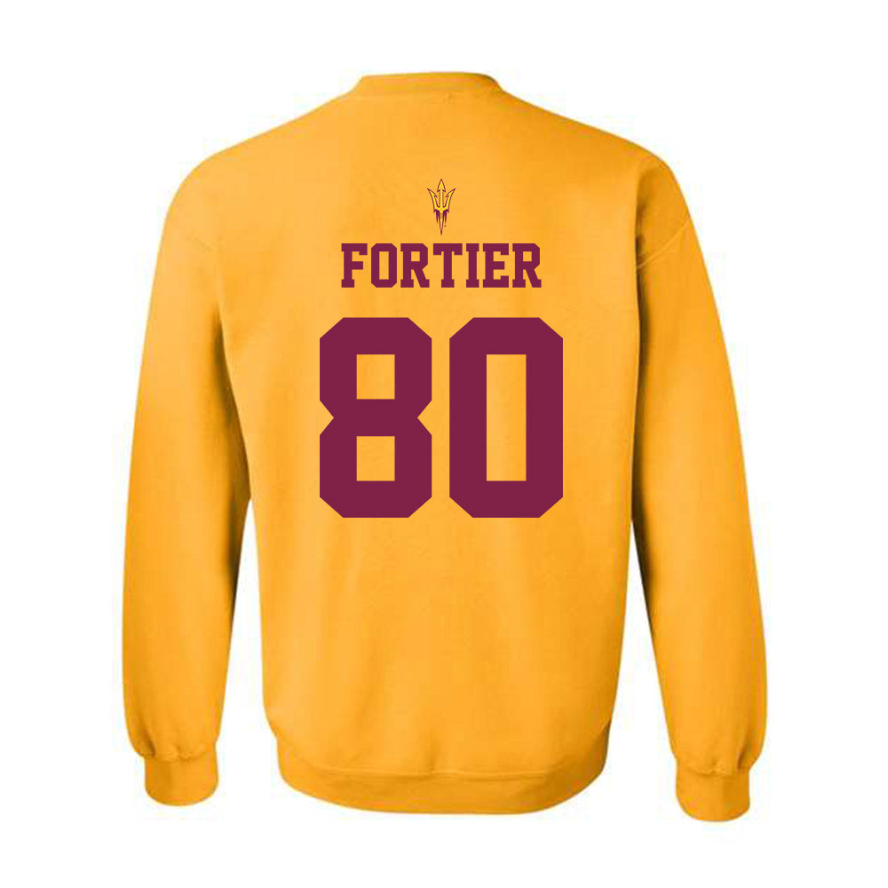 Arizona State - NCAA Football : Jayden Fortier - Senior Day Crewneck Sweatshirt-1