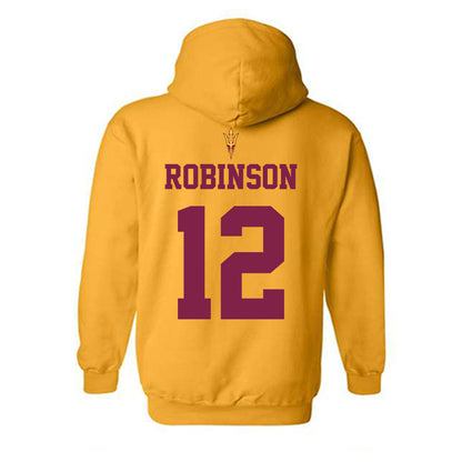 Arizona State - NCAA Football : Javan Robinson - Senior Day Hooded Sweatshirt-1