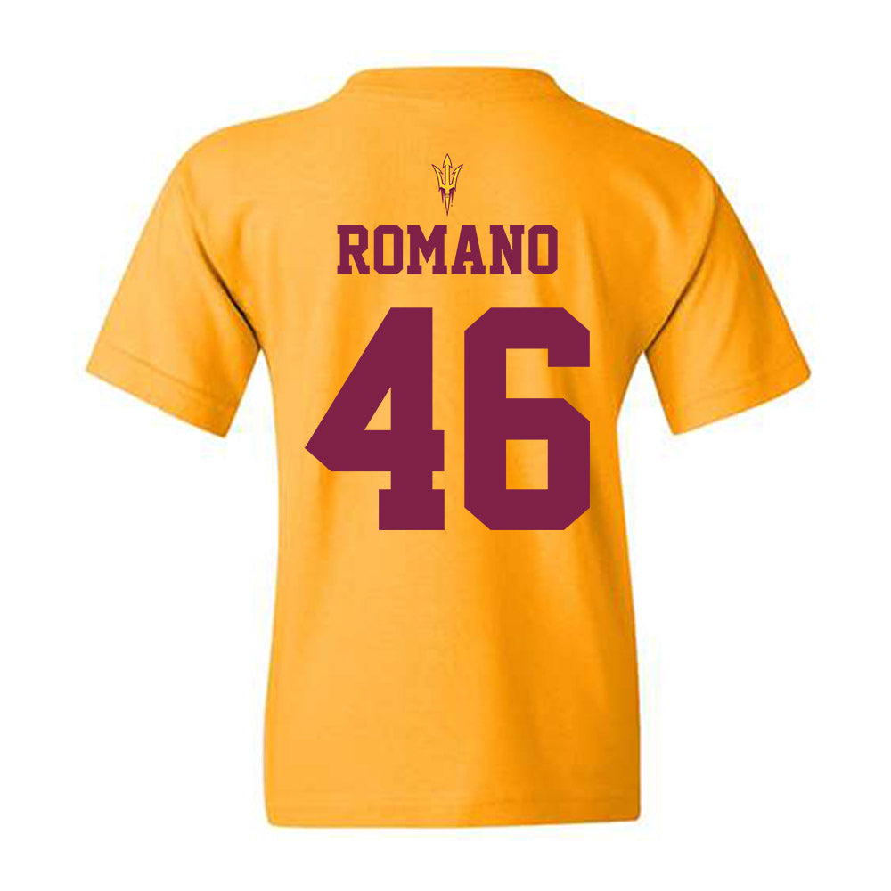 Arizona State - NCAA Football : Tommy Romano - Senior Day Youth T-Shirt-1