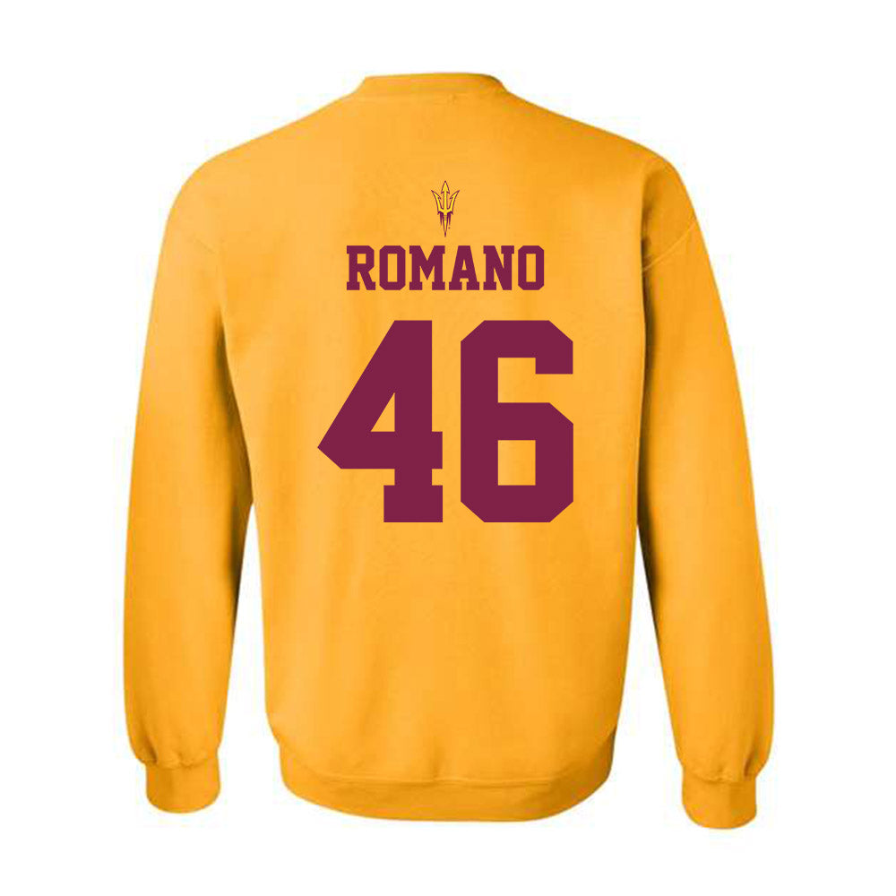 Arizona State - NCAA Football : Tommy Romano - Senior Day Crewneck Sweatshirt-1