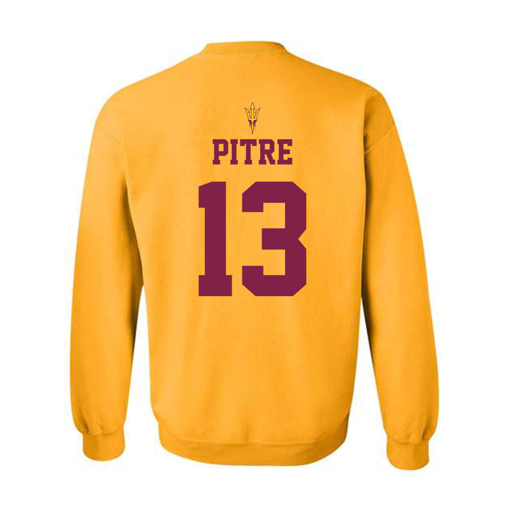 Arizona State - NCAA Football : Roman Pitre - Senior Day Crewneck Sweatshirt-1