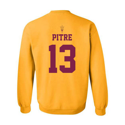 Arizona State - NCAA Football : Roman Pitre - Senior Day Crewneck Sweatshirt-1