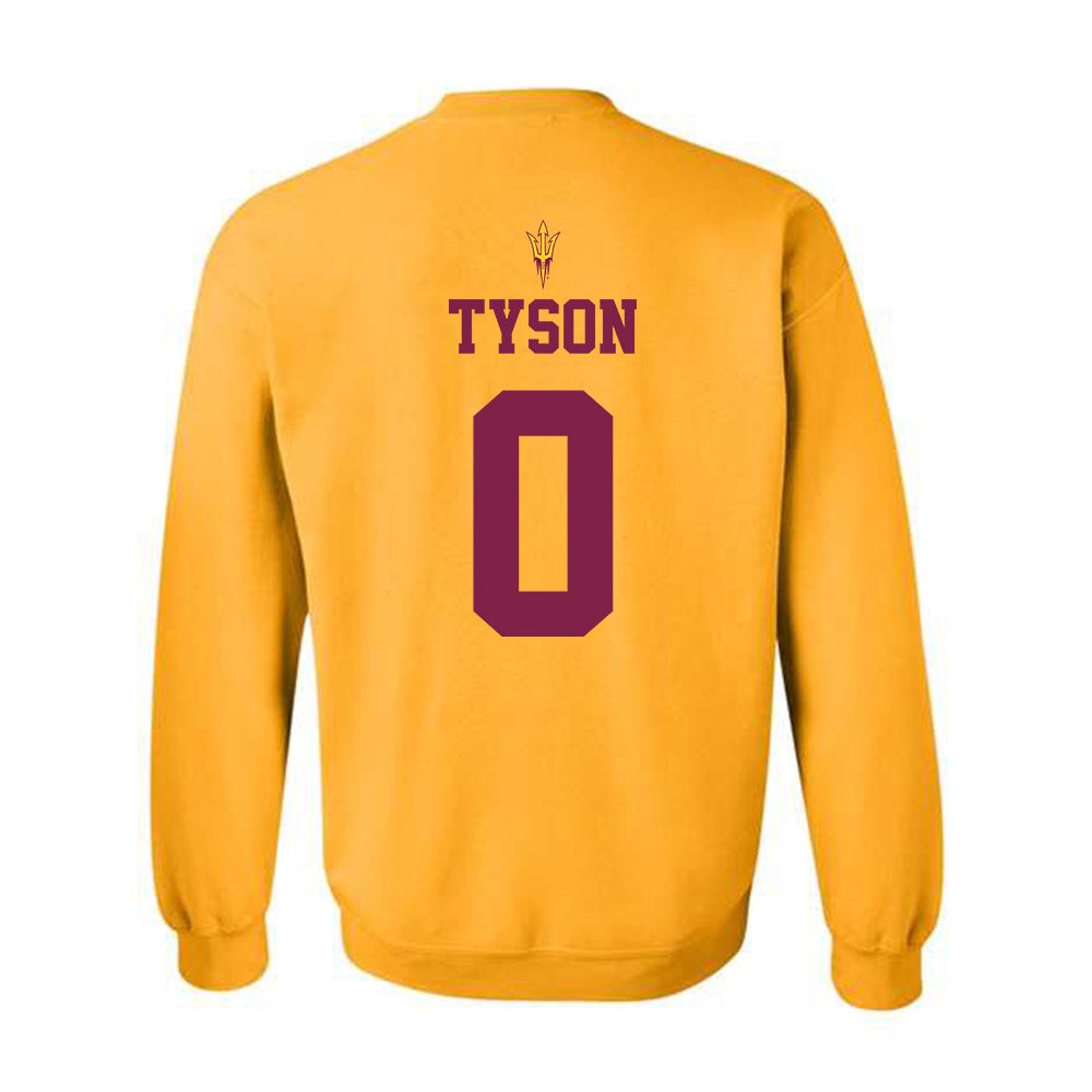Arizona State - NCAA Football : Jordyn Tyson - Senior Day Crewneck Sweatshirt-1