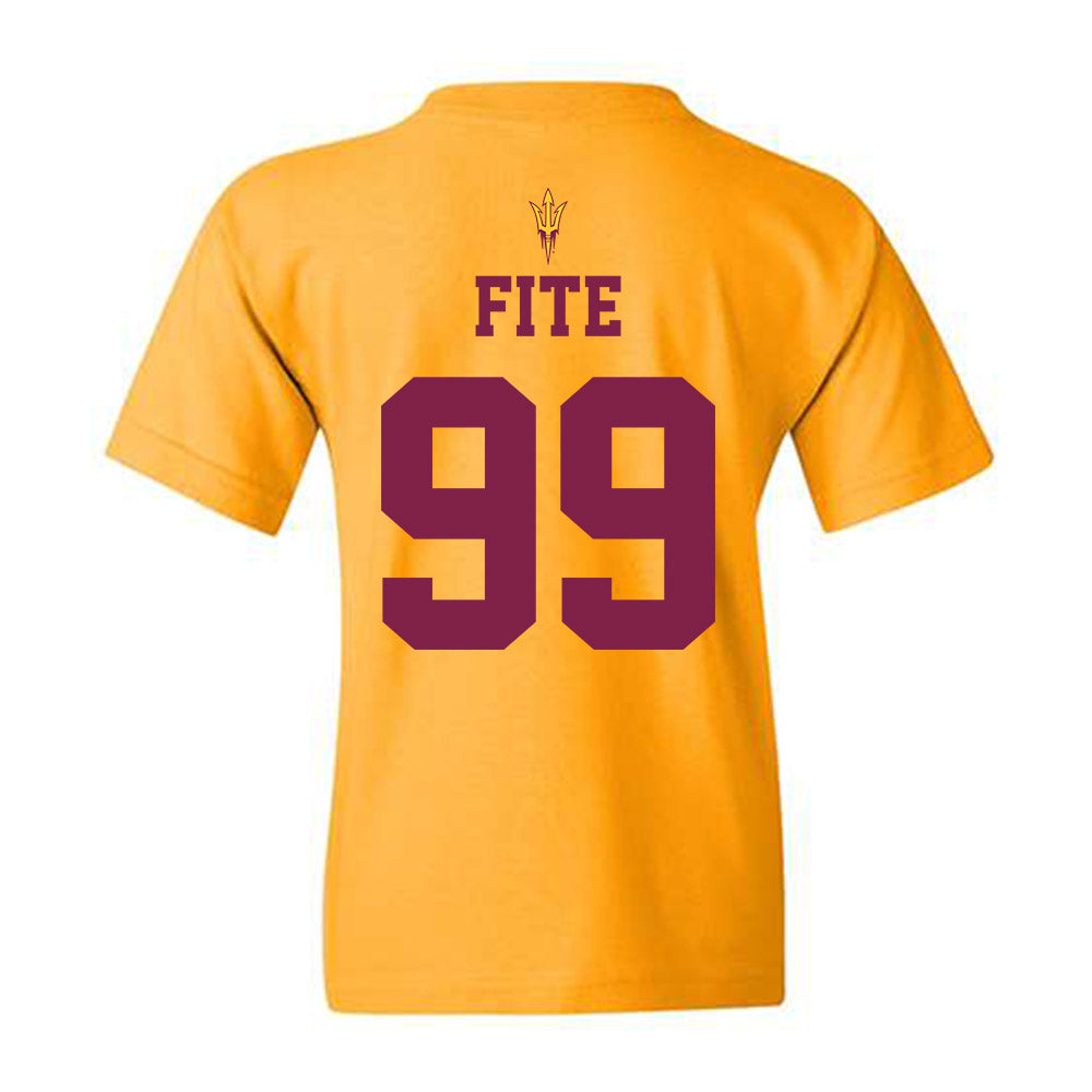 Arizona State - NCAA Football : CJ Fite - Senior Day Youth T-Shirt-1