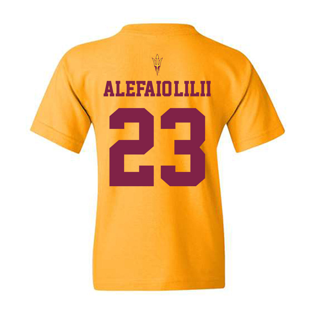 Arizona State - NCAA Football : Benjamin Alefaio-Lilii - Senior Day Youth T-Shirt-1