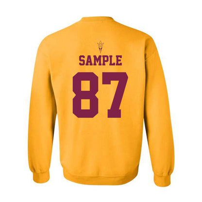 Arizona State - NCAA Football : Zechariah Sample - Senior Day Crewneck Sweatshirt-1