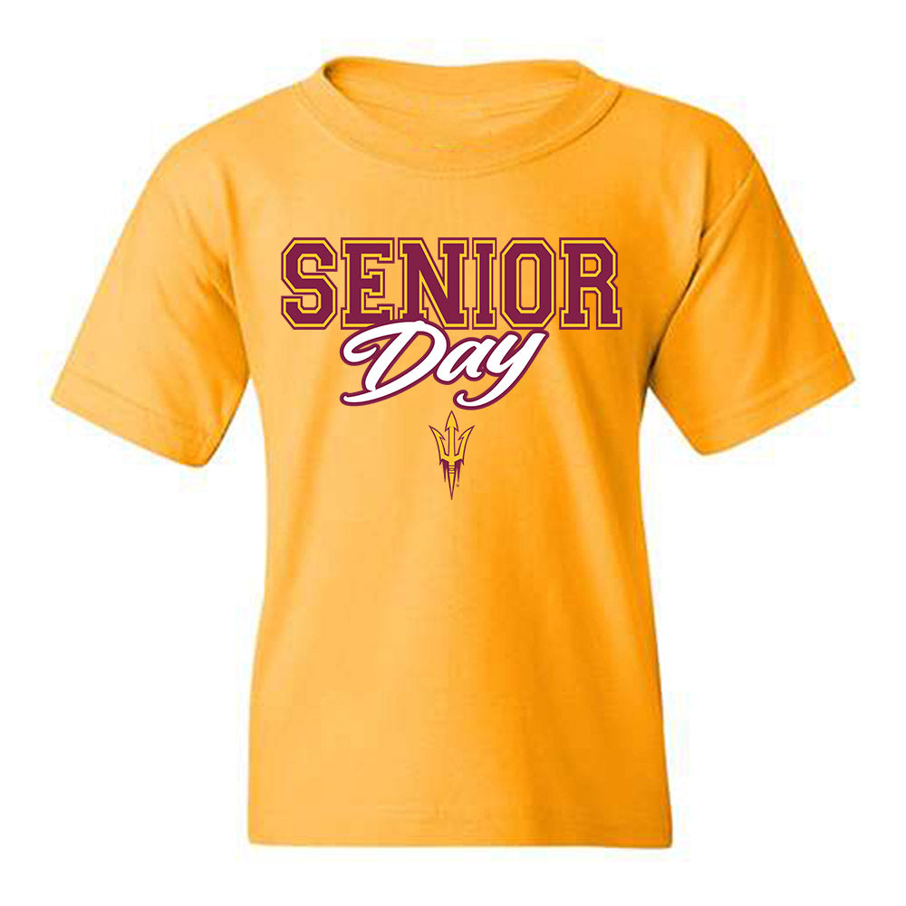 Arizona State - NCAA Football : Jayden Fortier - Senior Day Youth T-Shirt-0