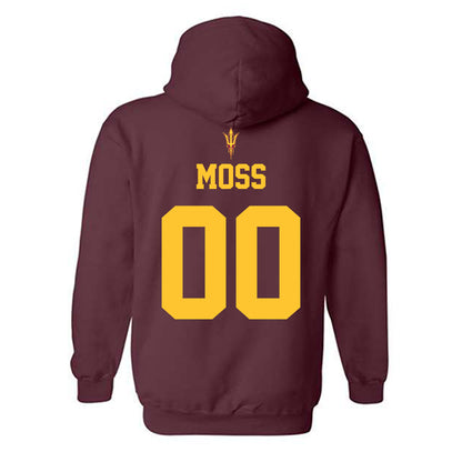 Arizona State - NCAA Football : Jalen Moss - Fashion Shersey Hooded Sweatshirt-1