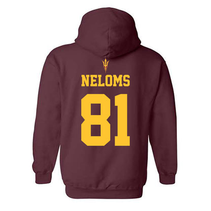 Arizona State - NCAA Football : Uriah Neloms - Fashion Shersey Hooded Sweatshirt-1