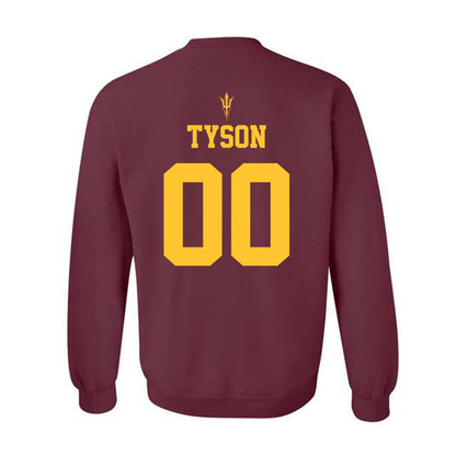 Arizona State - NCAA Football : Jordyn Tyson - Fashion Shersey Crewneck Sweatshirt-1