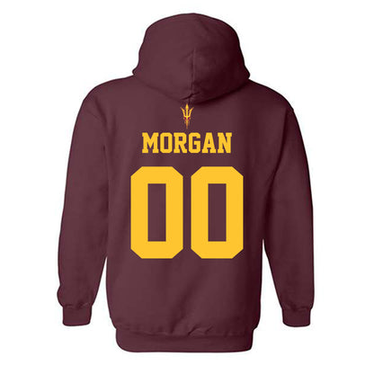 Arizona State - NCAA Football : Daeshon morgan - Fashion Shersey Hooded Sweatshirt-1