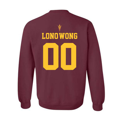 Arizona State - NCAA Football : Blazen Lono-Wong - Fashion Shersey Crewneck Sweatshirt-1
