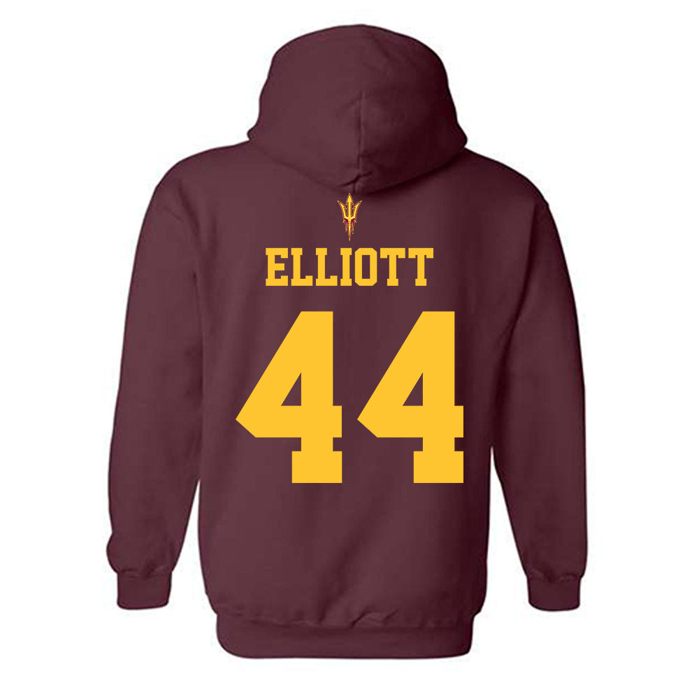 Arizona State - NCAA Football : Keyshaun Elliott - Fashion Shersey Hooded Sweatshirt-1