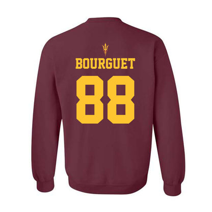 Arizona State - NCAA Football : Coben Bourguet - Fashion Shersey Crewneck Sweatshirt-1