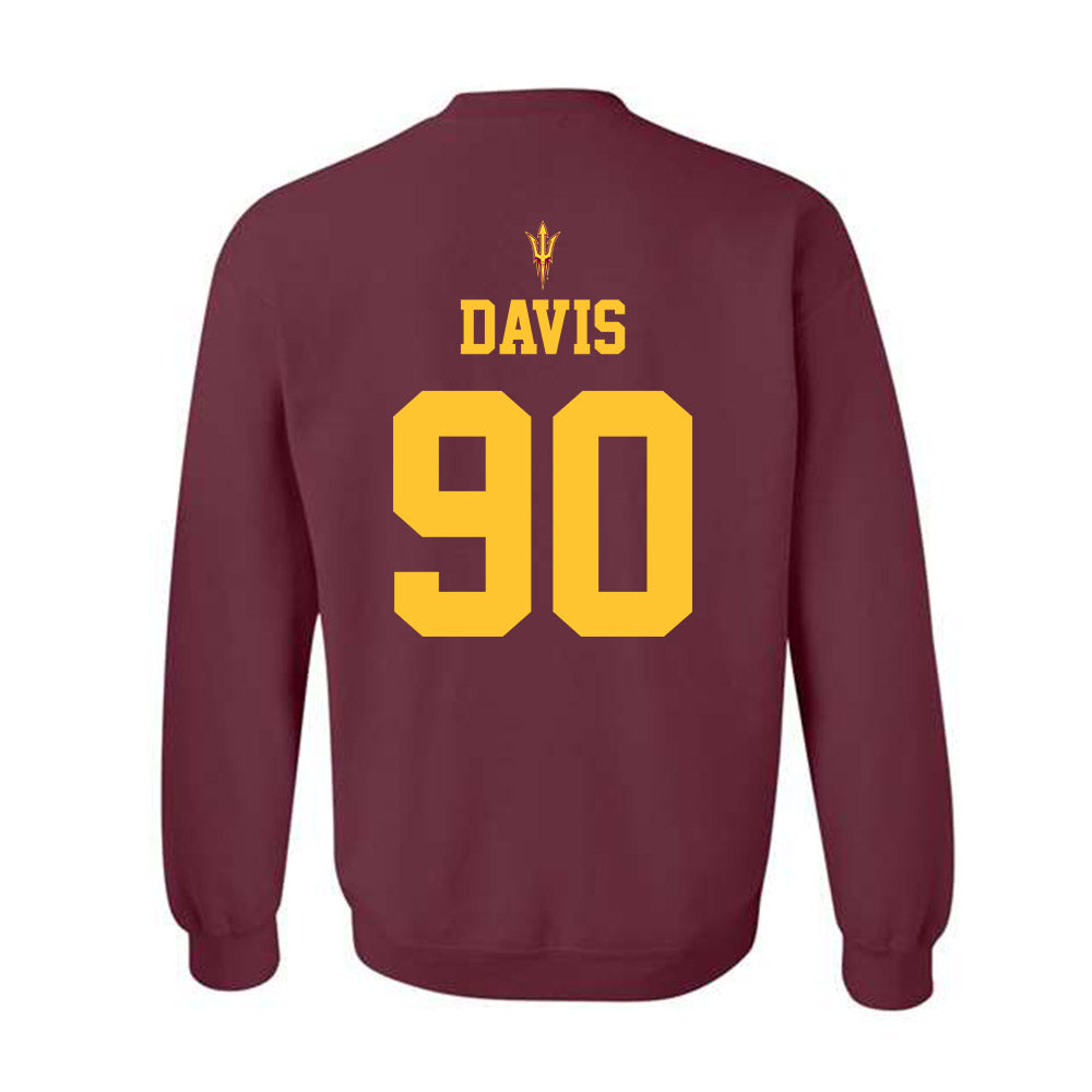 Arizona State - NCAA Football : Cade Davis - Fashion Shersey Crewneck Sweatshirt-1