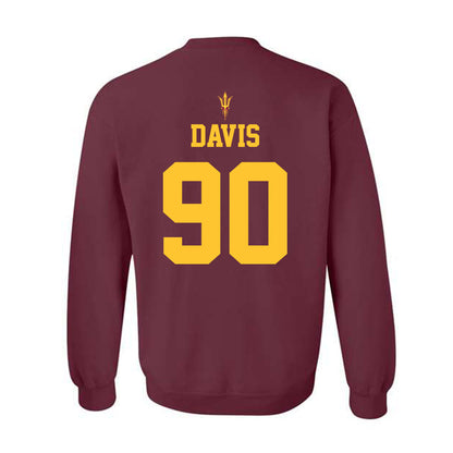 Arizona State - NCAA Football : Cade Davis - Fashion Shersey Crewneck Sweatshirt-1