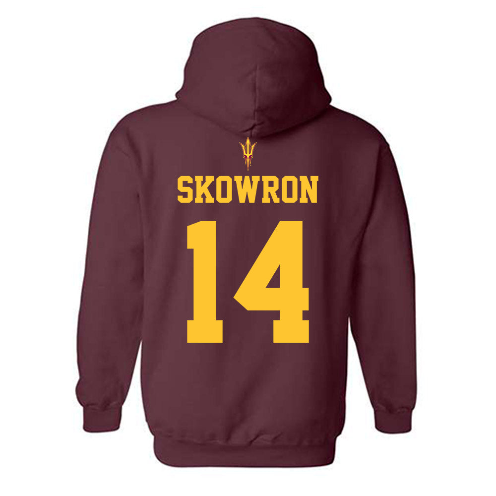Arizona State - NCAA Football : Xavier Skowron - Fashion Shersey Hooded Sweatshirt-1