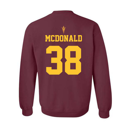 Arizona State - NCAA Football : Kyan McDonald - Fashion Shersey Crewneck Sweatshirt-1