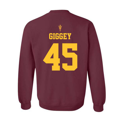 Arizona State - NCAA Football : James Giggey - Fashion Shersey Crewneck Sweatshirt-1