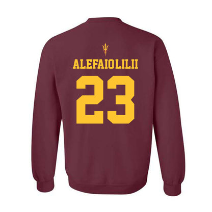 Arizona State - NCAA Football : Benjamin Alefaio-Lilii - Fashion Shersey Crewneck Sweatshirt-1