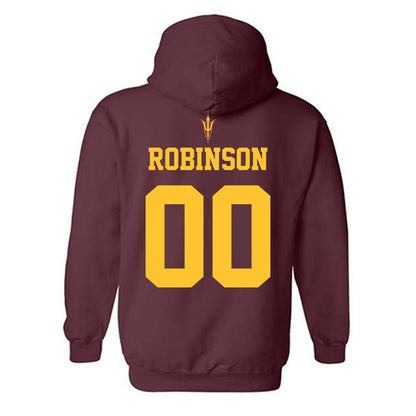 Arizona State - NCAA Football : Javan Robinson - Fashion Shersey Hooded Sweatshirt-1