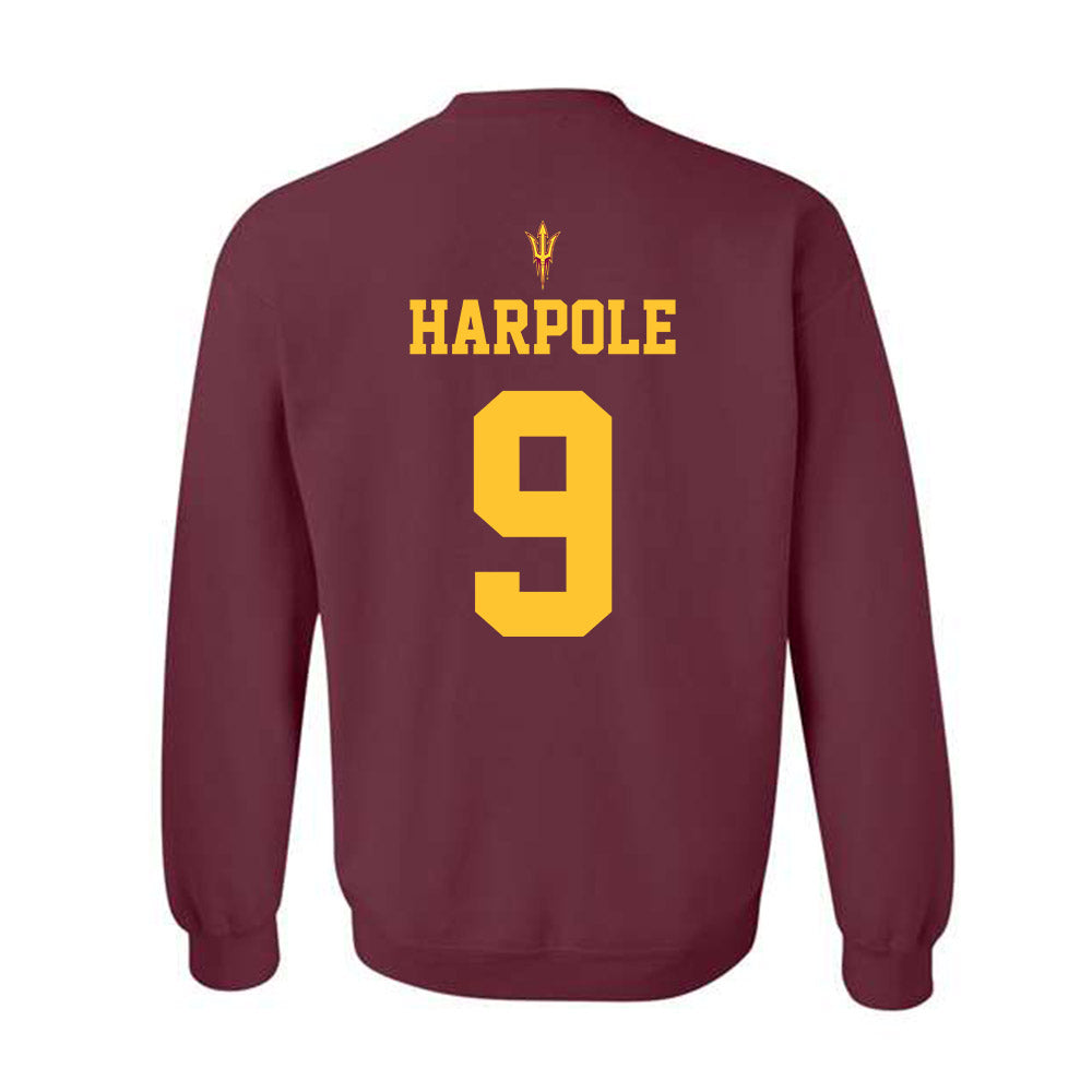 Arizona State - NCAA Football : Cameron Harpole - Fashion Shersey Crewneck Sweatshirt-1