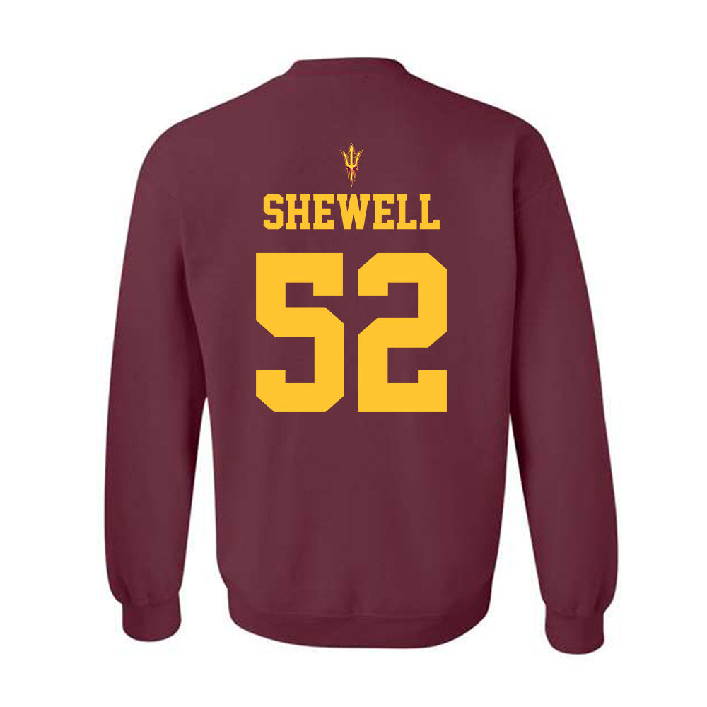 Arizona State - NCAA Football : Ian Shewell - Fashion Shersey Crewneck Sweatshirt-1