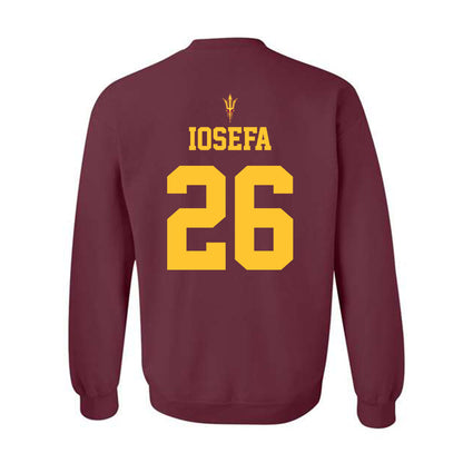 Arizona State - NCAA Football : Isaiah Iosefa - Fashion Shersey Crewneck Sweatshirt-1