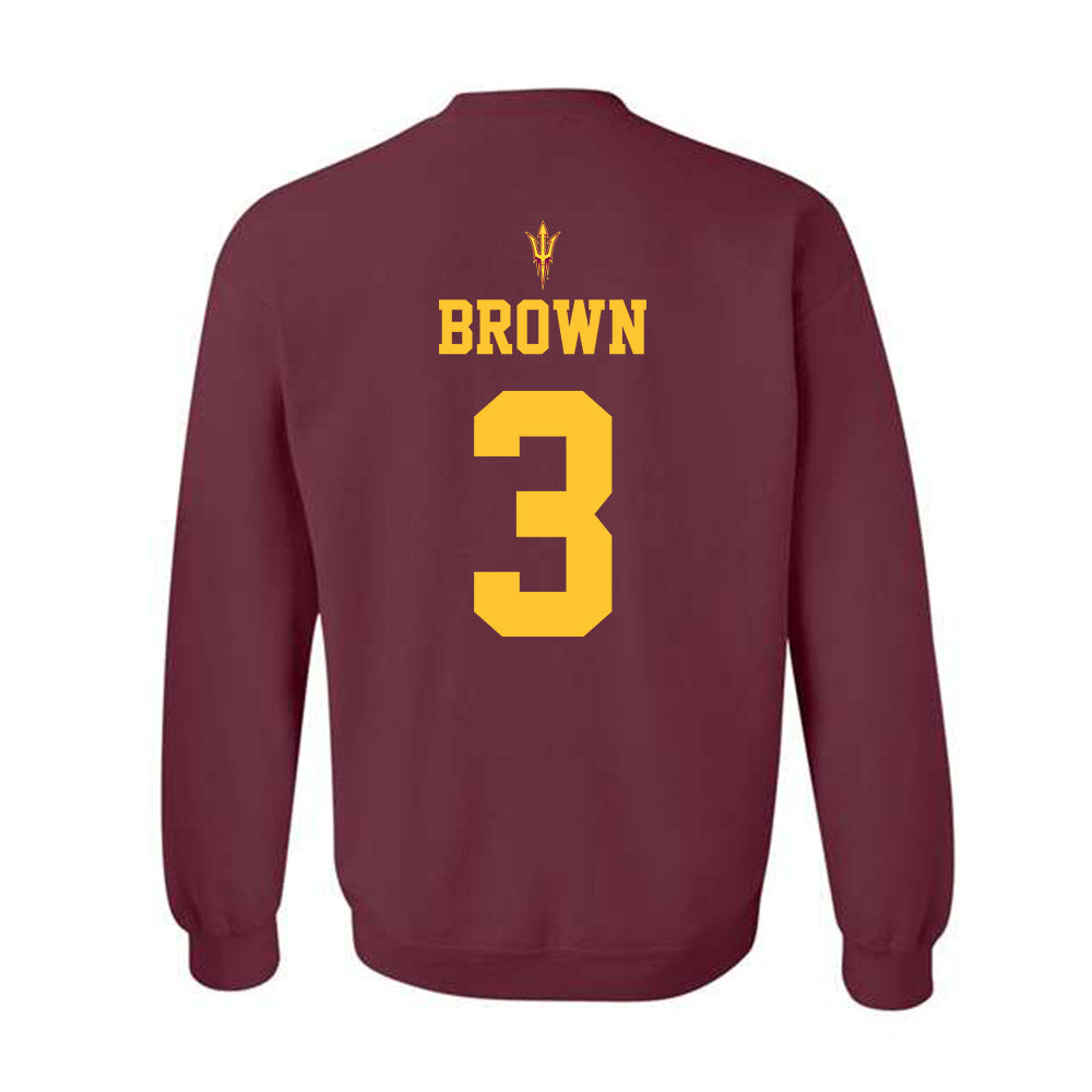 Arizona State - NCAA Football : Raleek Brown - Fashion Shersey Crewneck Sweatshirt-1