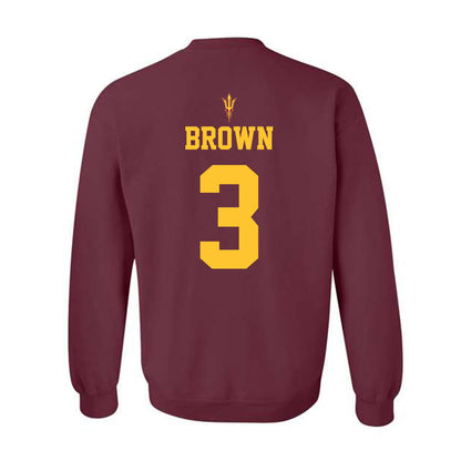 Arizona State - NCAA Football : Raleek Brown - Fashion Shersey Crewneck Sweatshirt-1