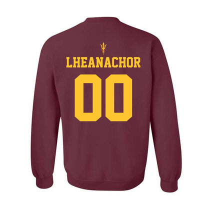 Arizona State - NCAA Football : Maxwell Lheanachor - Fashion Shersey Crewneck Sweatshirt-1