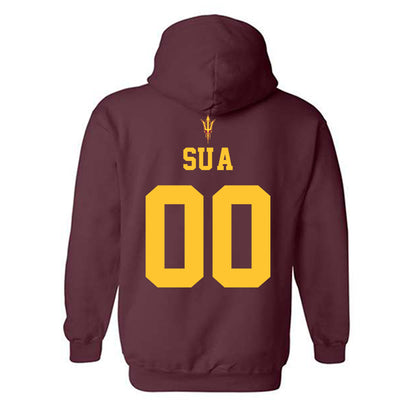 Arizona State - NCAA Football : Joey Su'a - Fashion Shersey Hooded Sweatshirt-1