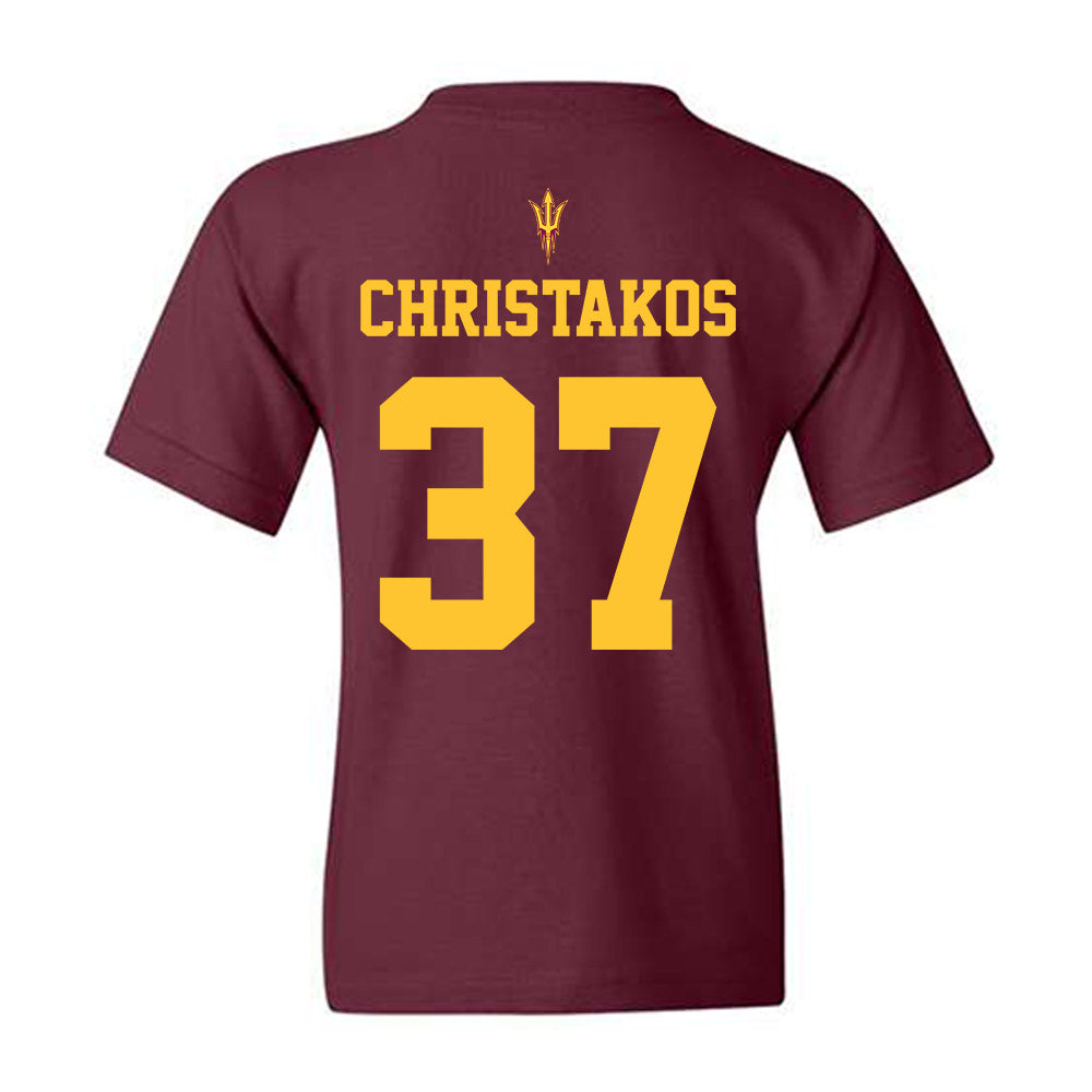 Arizona State - NCAA Football : Tommy Christakos - Activate The Valley Youth T-Shirt-1