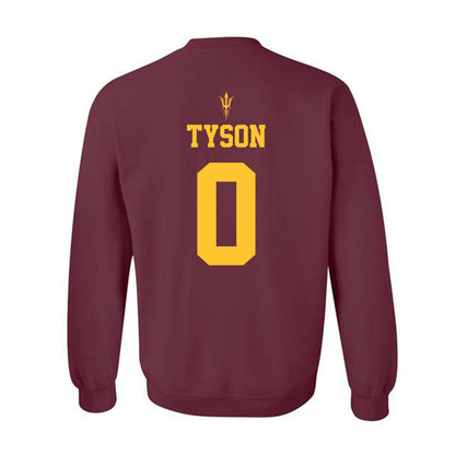 Arizona State - NCAA Football : Jordyn Tyson - Activate The Valley Crewneck Sweatshirt-1