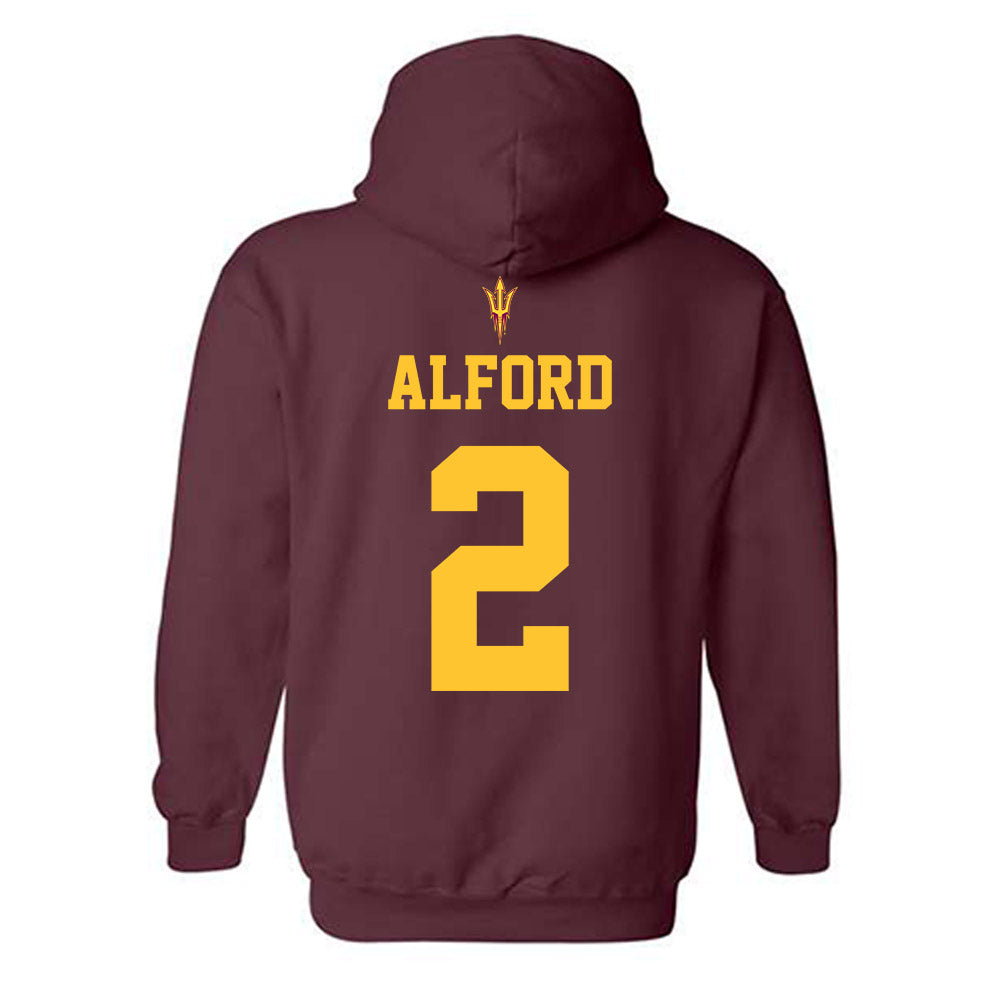 Arizona State - NCAA Football : Xavion Alford - Activate The Valley Hooded Sweatshirt-1