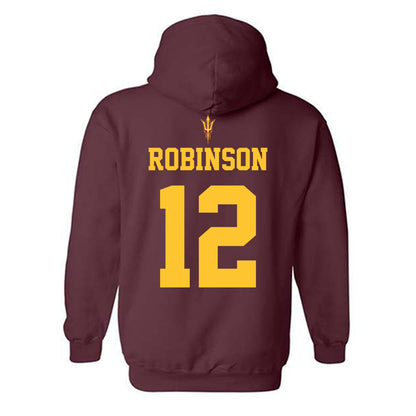 Arizona State - NCAA Football : Javan Robinson - Activate The Valley Hooded Sweatshirt-1