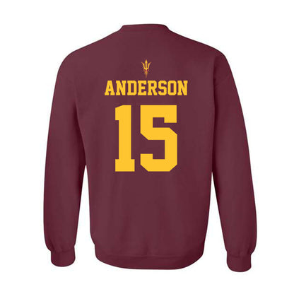 Arizona State - NCAA Football : Khamari Anderson - Activate The Valley Crewneck Sweatshirt-1