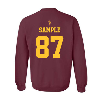 Arizona State - NCAA Football : Zechariah Sample - Activate The Valley Crewneck Sweatshirt-1