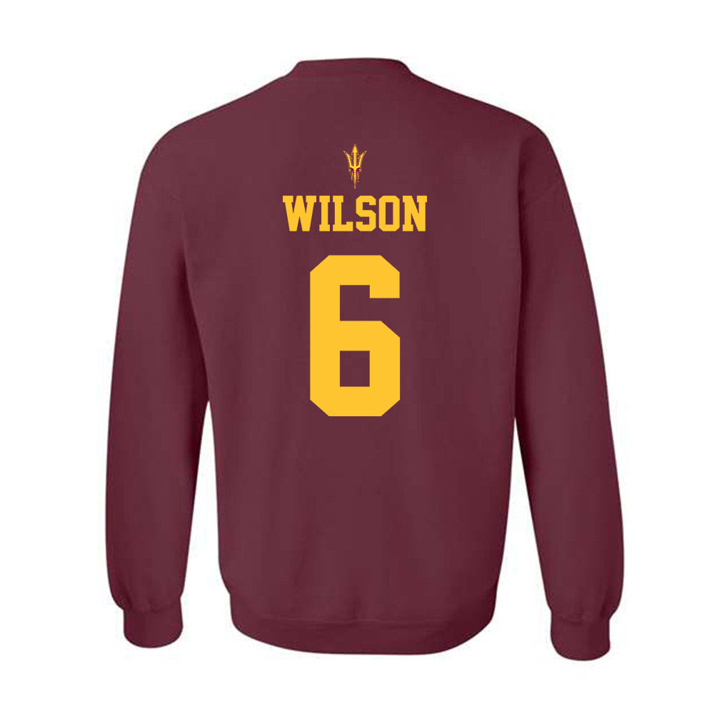 Arizona State - NCAA Football : Adrian Wilson - Activate The Valley Crewneck Sweatshirt-1