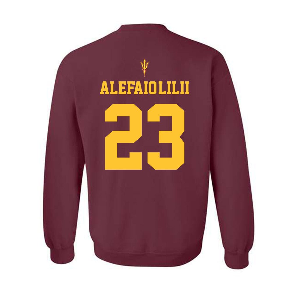 Arizona State - NCAA Football : Benjamin Alefaio-Lilii - Activate The Valley Crewneck Sweatshirt-1