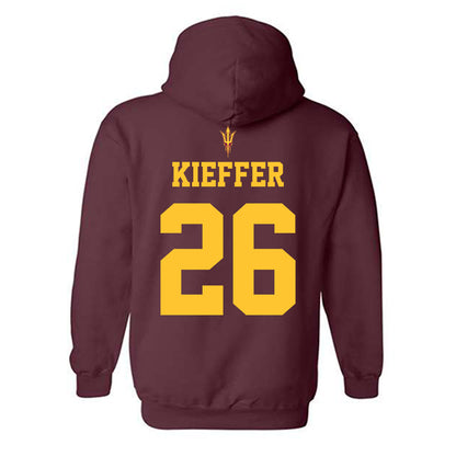 Arizona State - NCAA Football : Carston Kieffer - Activate The Valley Hooded Sweatshirt-1